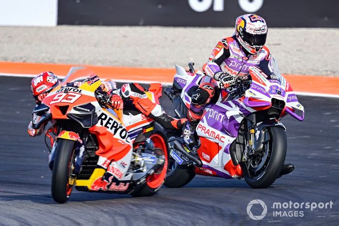 Marc Márquez, Repsol Honda Team, Jorge Martín, caída del Pramac Racing