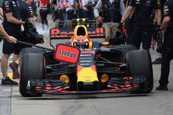 Arrêt au stand de Max Verstappen, Red Bull Racing RB13