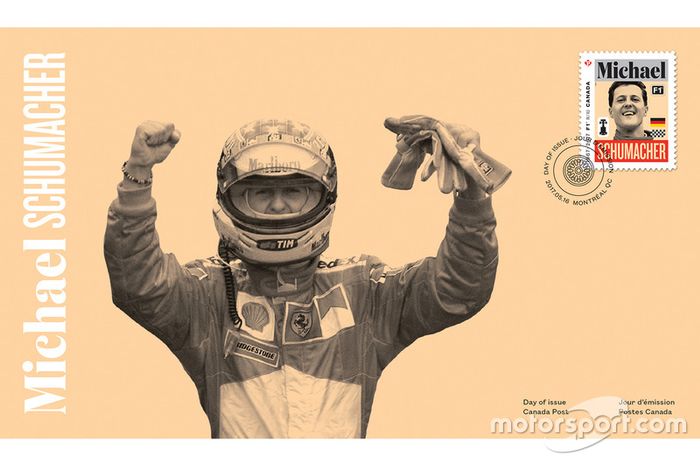 Sello de correos de Michael Schumacher