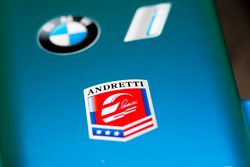 Andretti logo on the nose of the Andretti Formula E Team car