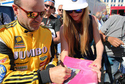 Rubens Barrichello, Racing Team Nederland with fan