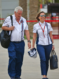 Pat Symonds, Williams director técnico con Claire Williams, director del equipo Williams adjunto