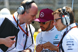 Lewis Hamilton, Mercedes AMG F1 en la parrilla