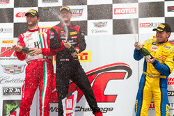 GTA podium: second place Michael Schein, winner Martin Fuentes, third place Brent Holden