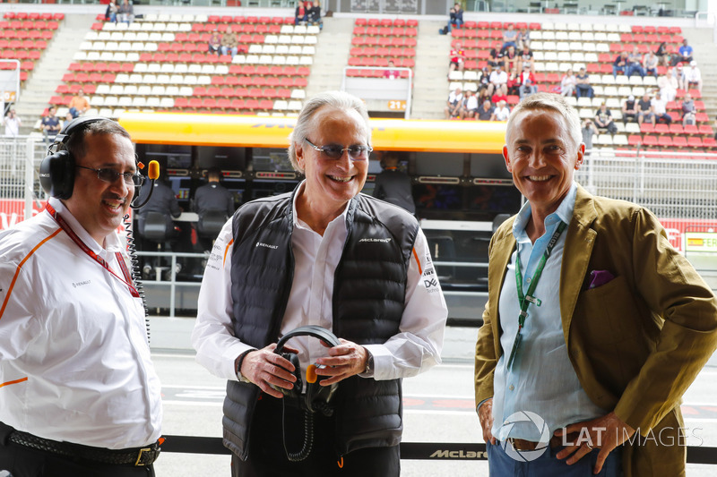 Martin Whitmarsh bersama Mansour Ojjeh, co-owner McLaren
