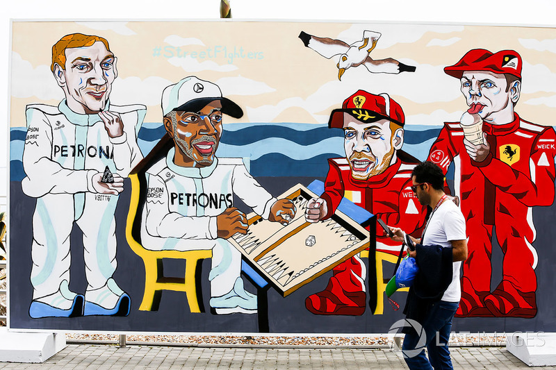 Resim, Valtteri Bottas, Mercedes AMG F1, Lewis Hamilton, Mercedes AMG F1, Sebastian Vettel, Ferrari, Kimi Raikkonen, Ferrari
