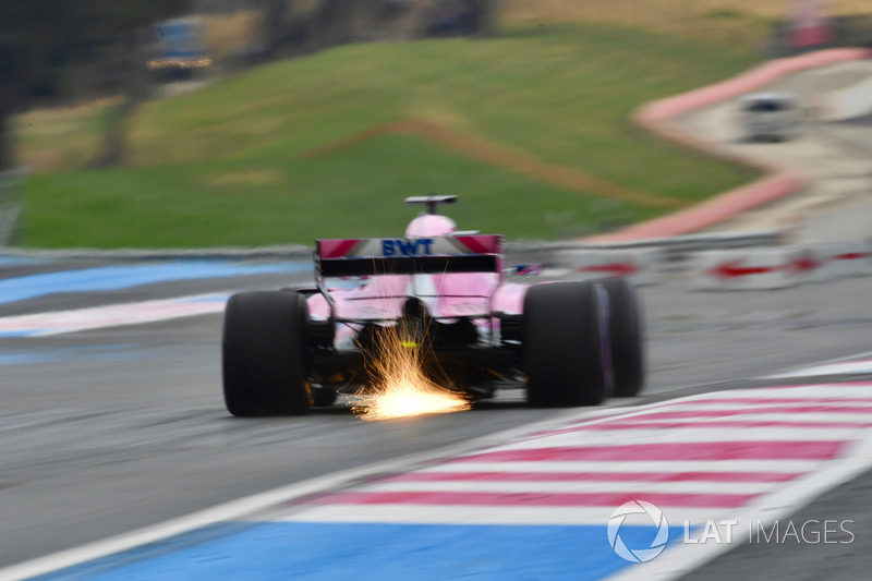 Ausfall: Sergio Perez, Force India VJM11 sparks
