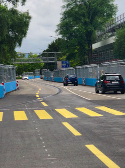 Lavori stradali sulla pista dell'ePrix di Zurigo