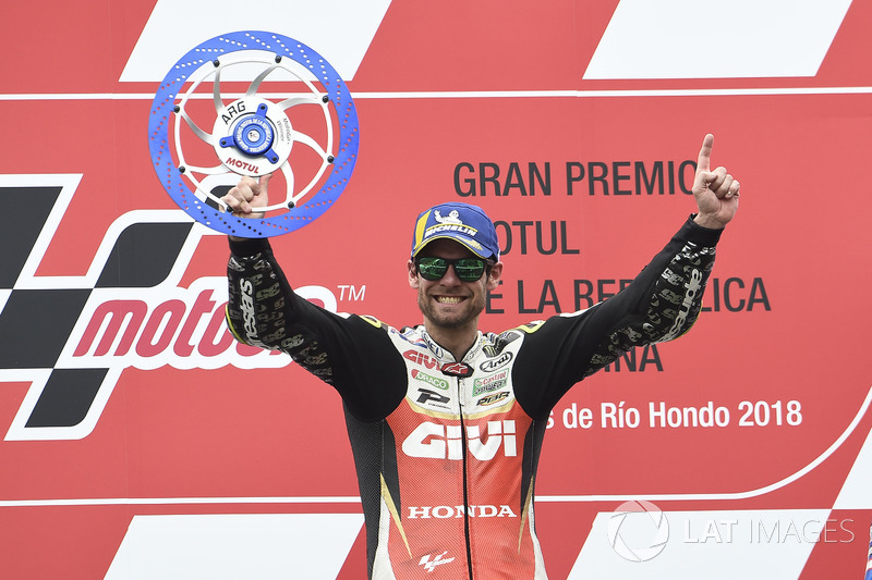 Cal Crutchlow, Team LCR Honda, vainqueur de la course