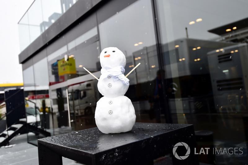 Mercedes AMG F1 snowman