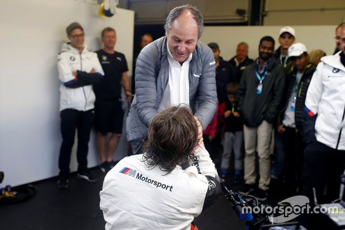Alex Zanardi, BMW Team RMR con Gerhard Berger, presidente de ITR