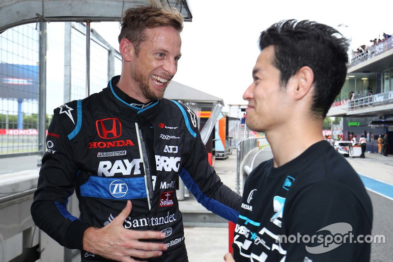 Jenson Button dan Naoki Yamamoto(#100 RAYBRIG NSX-GT)