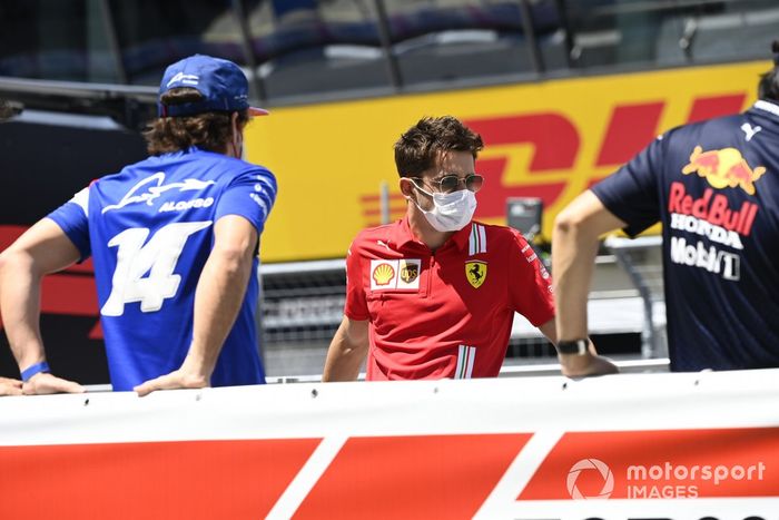 Fernando Alonso, Alpine F1, Charles Leclerc, Ferrari,