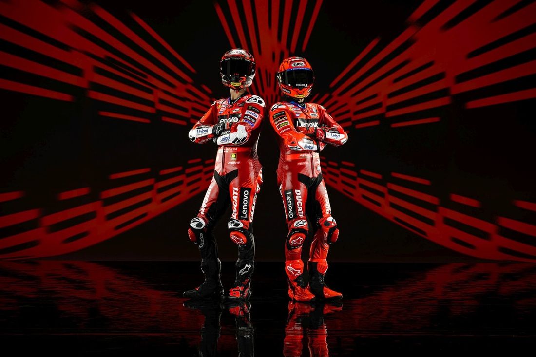 Francesco Bagnaia, Equipo Ducati, Marc Márquez, Equipo Ducati