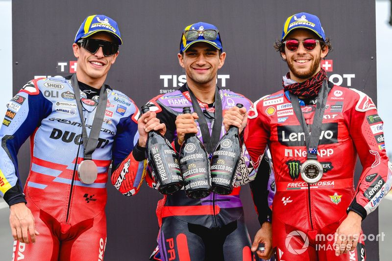 Marc Marquez, Gresini Racing, Jorge Martin, Pramac Racing, Enea Bastianini, Ducati Team 
