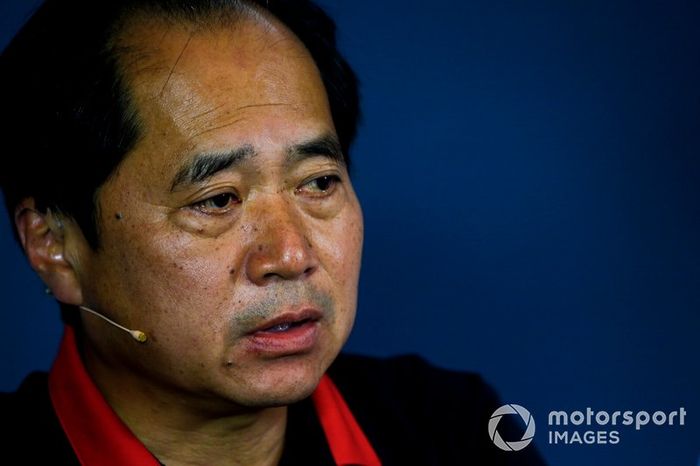 Toyoharu Tanabe, Director Técnico de F1, Honda, en la Rueda de Prensa de los directores del equipo