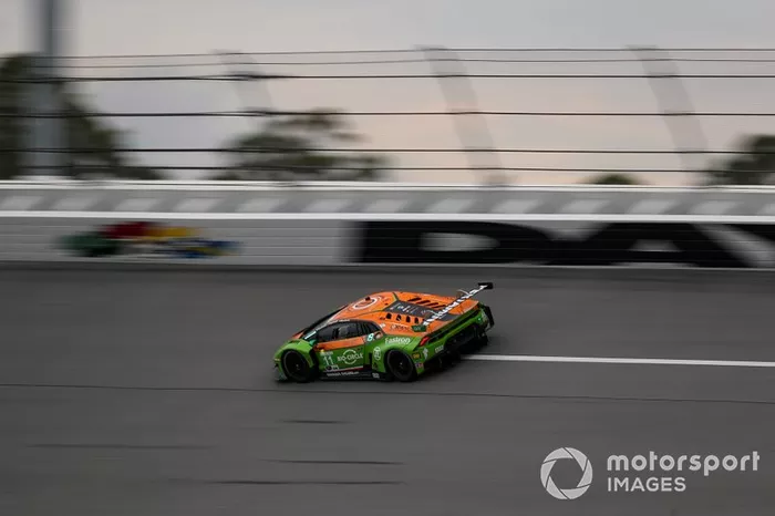 #11 GRT Grasser Racing Team Lamborghini Huracan GT3, GTD: Mirko Bortolotti, Christian Engelhart, Rik Breukers, Rolf Ineichen