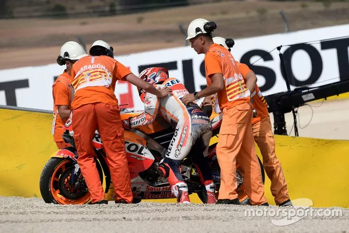 Marc Marquez, Repsol Honda Team crashes