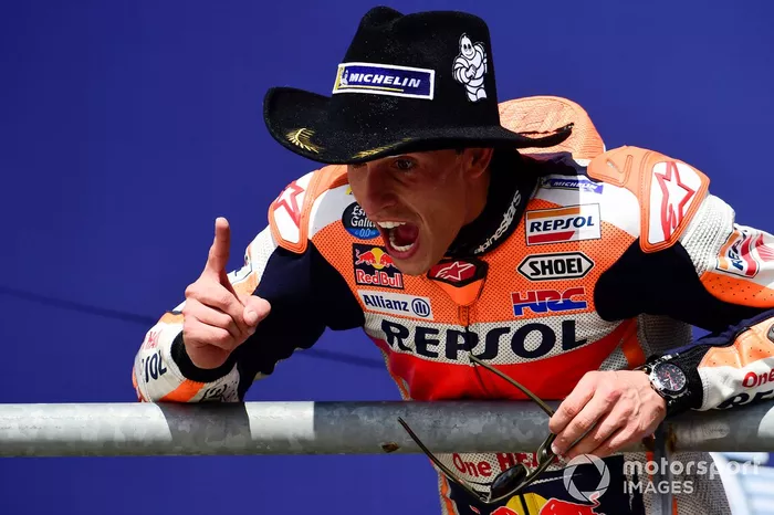 Podio: ganador Marc Márquez, Repsol Honda Team