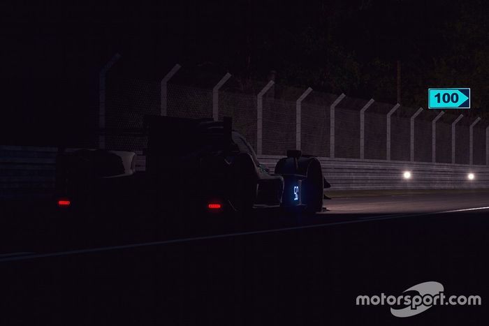 Acciones en pista de noche