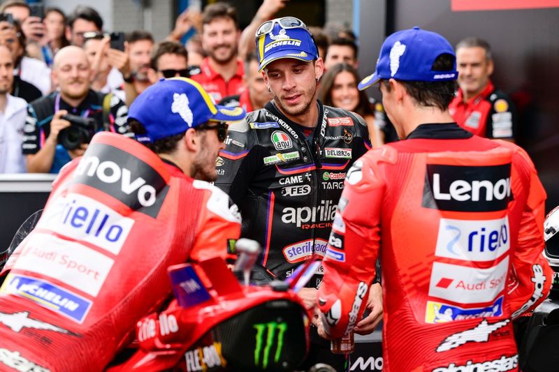 Francesco Bagnaia, Equipo Ducati, Marco Bezzecchi, Aprilia Racing