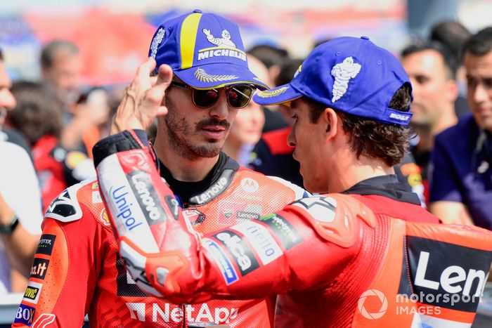 Francesco Bagnaia, Ducati Team, Marc Marquez, Ducati Team