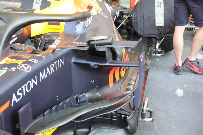 Red Bull RB15: Windabweiser und Luftleitbleche