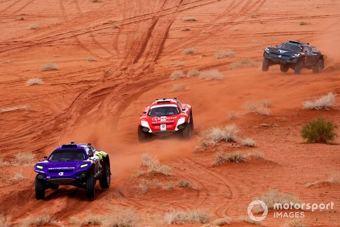 Cristina Gutiérrez, Sebastien Loeb, Team X44, Laia Sanz, Carlos Sainz, Sainz XE Team, y Jutta Kleinschmidt, Nasser Al-Attiyah, Abt Cupra XE
