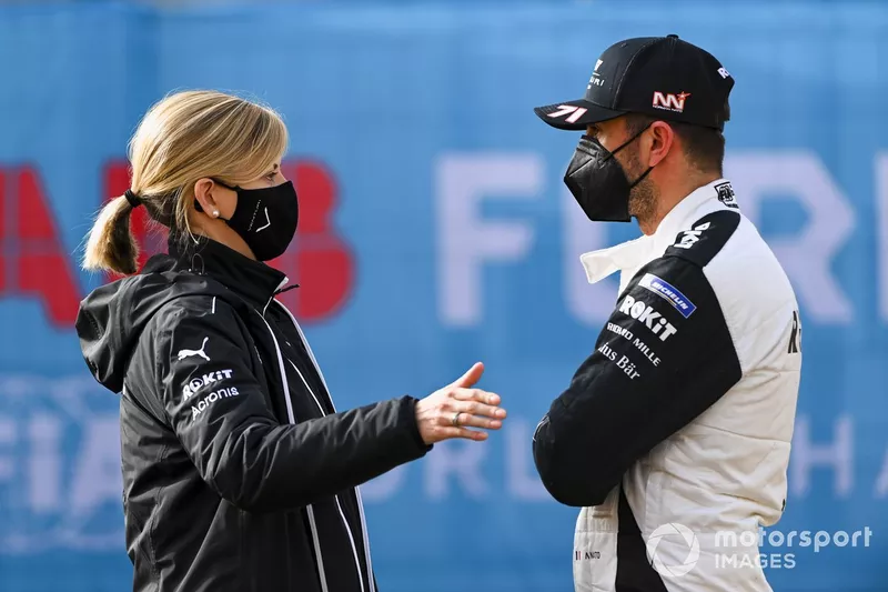 Susie Wolff, Team Principal, Venturi, con Norman Nato, Venturi Racing