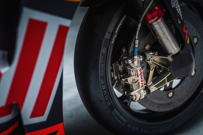 Detalle de la KTM RC16 de MotoGP 2023