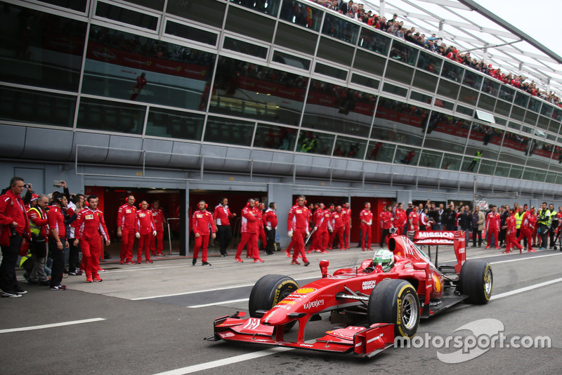 Ferrari F60 in pit lane