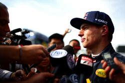 Max Verstappen, Red Bull Racing im Gespräch mit der Presse