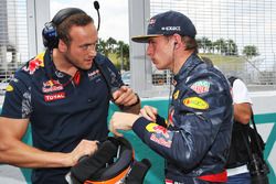 Max Verstappen, Red Bull Racing on the grid with Jake Aliker, Personal Trainer