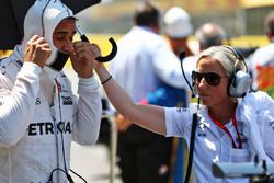 Lewis Hamilton, Mercedes AMG F1, sur la grille