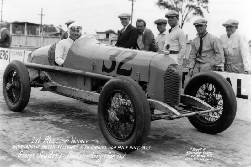 Le vainqueur George Souders, Duesenberg