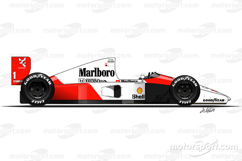 McLaren MP4-6 driven by Ayrton Senna