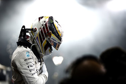 Lewis Hamilton, Mercedes AMG F1 dans le Parc Fermé