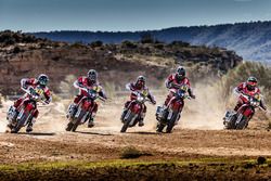 Michael Metge, Paulo Goncalves, Ricky Brabec, Kevin Benavides, Joan Barreda, Monster Energy Honda Te