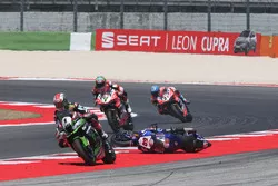 Michael van der Mark, Pata Yamaha, crash
