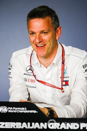 James Allison, directeur technique, Mercedes AMG, lors de la conférence de presse