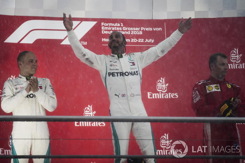 GP de Alemania: 1º Lewis Hamilton, 2º Valtteri Bottas, 3º Kimi Raikkonen