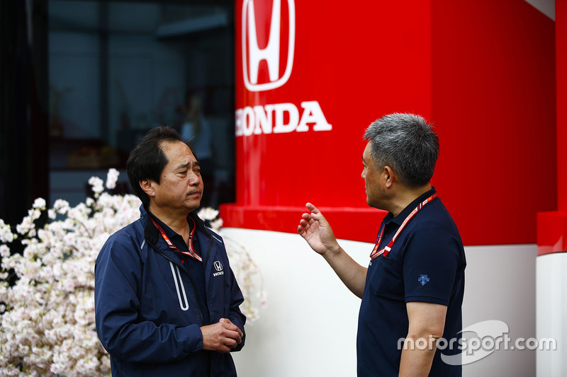 Технічний директор Honda F1 Тойохару Танабе, генеральний директор Honda Motorsport Масасі Ямамото