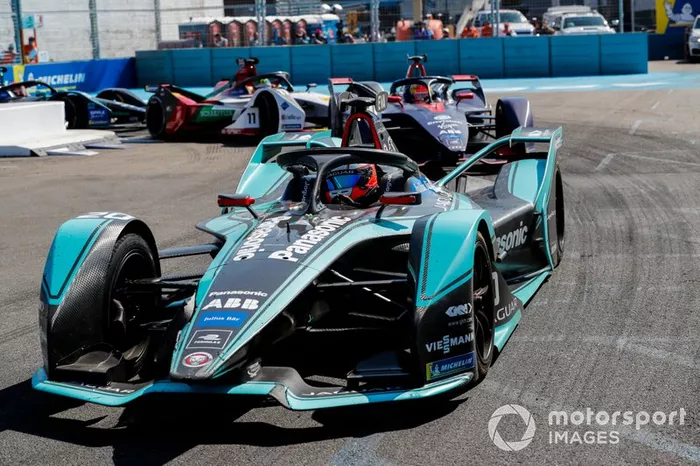 Mitch Evans, Panasonic Jaguar Racing, Jaguar I-Type 3, Robin Frijns, Envision Virgin Racing, Audi e-tron FE05, Lucas Di Grassi, Audi Sport ABT Schaeffler, Audi e-tron FE05 