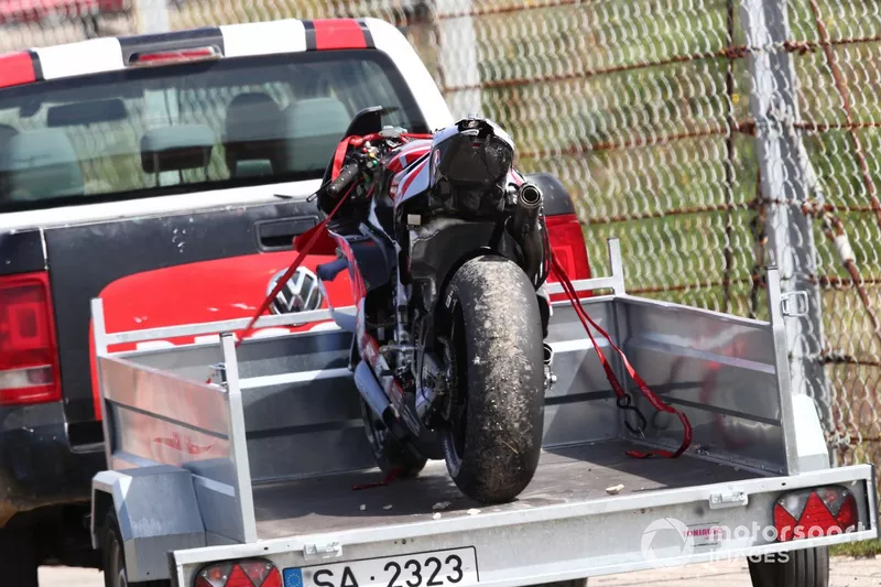 Alex Marquez, Gresini Racing crashed Ducati