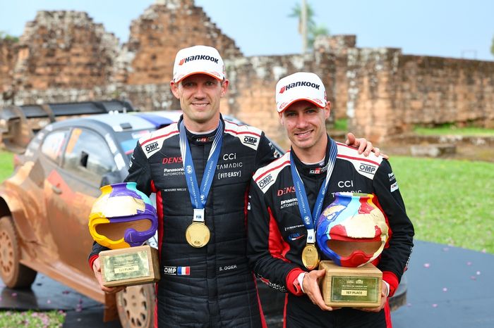 Winner Sébastien Ogier, Vincent Landais, Toyota Gazoo Racing WRT Toyota GR Yaris Rally1