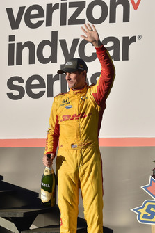 Ryan Hunter-Reay, Andretti Autosport Honda celebra la victoria