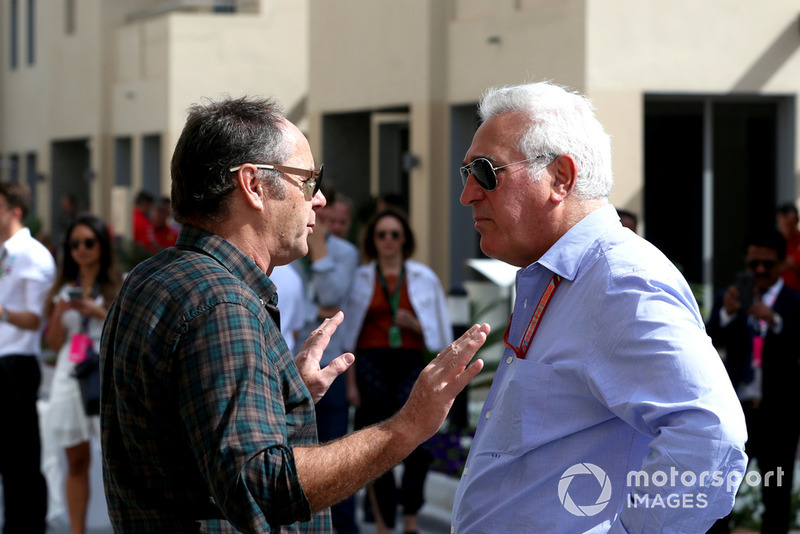 Lawrence Stroll, Racing Point Force India F1 Team Owner and Gerhard Berger 