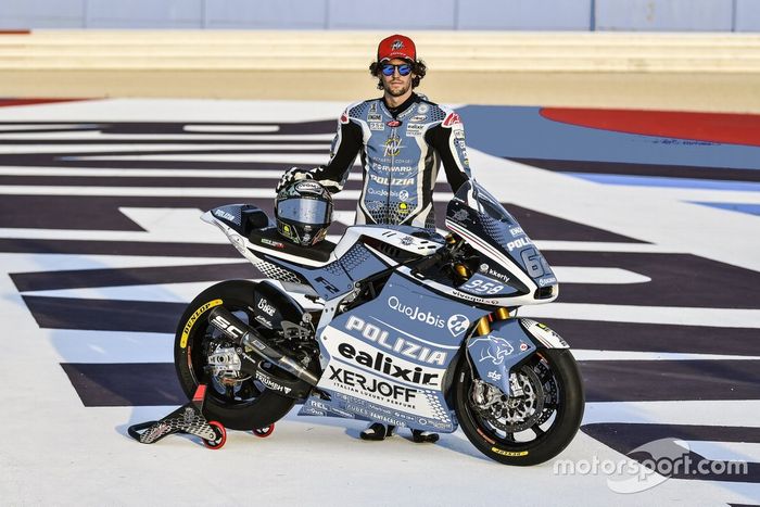 Simone Corsi, decoración especial de la moto Forward Racing para Misano