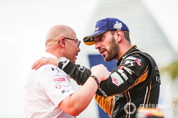Jean-Eric Vergne, DS TECHEETAH, with Edmund Chu, DS TECHEETAH President