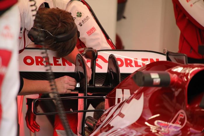 Alerón trasero del Alfa Romeo C39